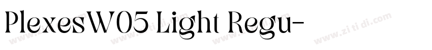 PlexesW05 Light Regu字体转换